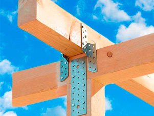 Крепеж для бруса