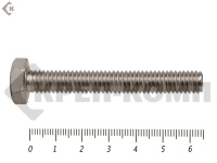 Болты с полной резьбой, нержавеющие DIN933 А4 6х 65 "МОСКРЕП" (100 шт)