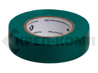 Лента клейкая изоляционная, ПВХ, зеленая, клей - синтетический каучук, 19ммх20м, толщина 13мкм,(шт.)