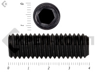 Винт установочный с внутр.шестигранником DIN 913 12х40 пр.12.9 тупой конец, черный (20 шт.)