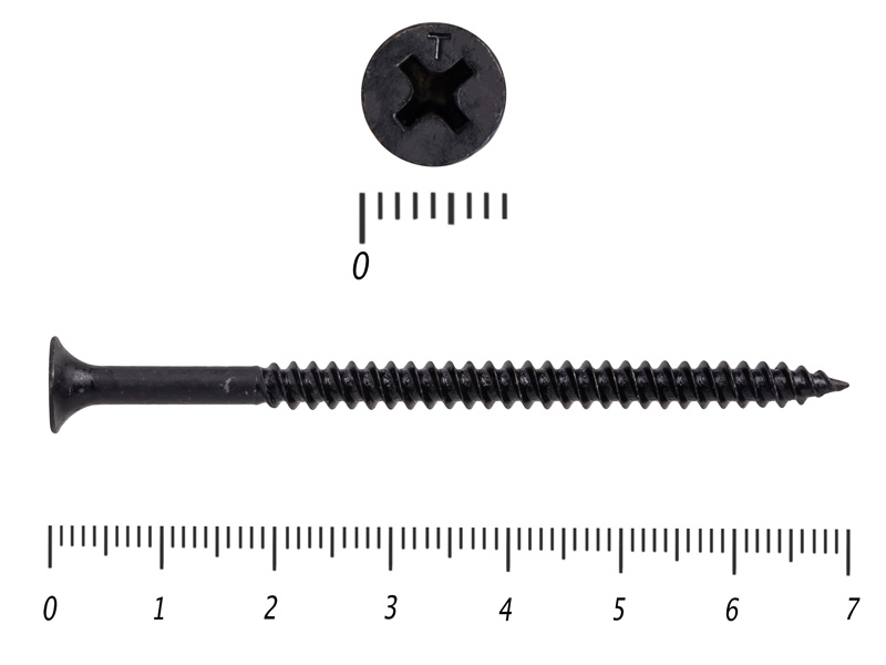 Саморез черный универсал усиленный 4,2х70 KENNER (1,0кг) – фото 4.2x70