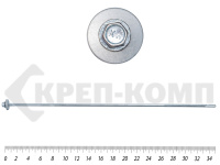 Саморез для с/панелей KENNER, удлинённое сверло 15 мм, 6,3/5,5х350 Kn (300шт)
