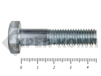 Болты DIN 931, с неполной резьбой, цинк, 10х 45 мм пр.8.8 (25 кг/643)