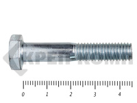 Болты DIN 931, с неполной резьбой, цинк, 8х 45 мм пр.8.8 (25 кг/1085)