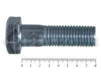Болты DIN 931, с неполной резьбой, цинк, 24х 80 мм, пр.8.8 (25 кг/62)