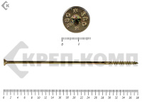 Саморезы Конструкционные, потай Torx, желтый цинк   10х380 мм (50 шт) 