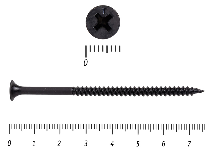Саморез черный универсал усиленный 4,2х76 KENNER (1.0кг) – фото 4.2x76