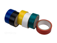 Набор цветных изолент, 19 мм х 3 м, 6шт. Hobbi/Remocolor (уп.) Распродажа