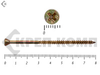 Саморезы для деревянных полов с алмазным наконечником HIMTEX 4.0х80 мм (100 шт)