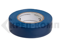 Лента клейкая изоляционная, ПВХ, синяя, клей - синтетический каучук, 19ммх20м, толщина 13мкм,(шт.)