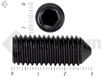Винт установочный с внутр.шестигранником черный DIN 914 12х30 пр.12,9 МОСКРЕП (20 шт.) – фото