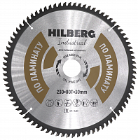 Диск пильный 230*30*80Т Hilberg Industrial Ламинат (1 шт)