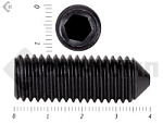 Винт установочный с внутр.шестигранником черный DIN 914 12х40 пр.10,9 МОСКРЕП (20 шт.) – фото