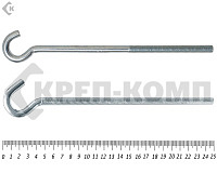 Крюк с метрической резьбой м10х210 (150шт)