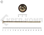 Саморезы с прессшайбой Torx, по дереву, желтый цинк   8.0х300 мм (50 шт) – фото