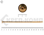 Саморезы с прессшайбой Torx, по дереву, желтый цинк   8.0х360 мм (50 шт) – фото