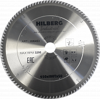 Диск пильный 450*50*100Т Hilberg Industrial Дерево (1 шт)