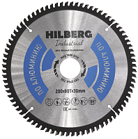 Диск 200*30*80Т, пильный Hilberg Industrial Алюминий (1 шт)