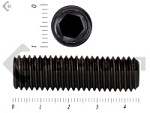 Винт установочный с внутр.шестигранником DIN 913 10х45 пр.12.9 тупой конец, черный МОСКРЕП (50шт.) – фото