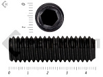 Винт установочный с внутр.шестигранником DIN 913 12х45 пр.12.9 тупой конец, черный МОСКРЕП (20шт.) – фото