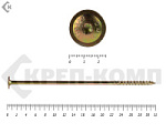 Саморезы с прессшайбой Torx, по дереву, желтый цинк   10х320 мм (25 шт) – фото