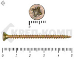 Саморез желтый цинк POZY 3,5х50 "МОСКРЕП" (500шт) – фото
