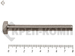 Болты с полной резьбой, нержавеющие DIN933 А2 5х 80 МОСКРЕП (20шт) – фото