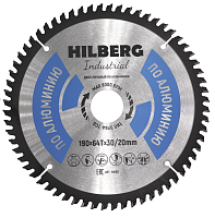 Диск 190*30/20*64Т, пильный Hilberg Industrial Алюминий (1 шт)