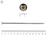 Саморезы с прессшайбой Torx, по дереву, желтый цинк   6.0х280 мм (100 шт) – фото