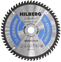 Диск 180*20*60Т, пильный Hilberg Industrial Алюминий (1 шт)