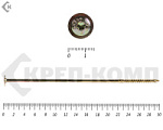 Саморезы с прессшайбой Torx, по дереву, желтый цинк   6.0х300 мм (100 шт) – фото