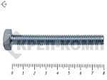 Болт полная резьба, цинк DIN933 6х 80 пр.5,8 (1400шт) – фото