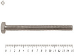 Болты с полной резьбой, нержавеющие DIN933 А2 6х150 МОСКРЕП (10шт) – фото