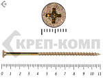 Саморез жёлтый цинк PH-2, по дереву 4,8х110 (10шт) – фото