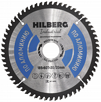 Диск пильный 185*30/20*60Т Hilberg Industrial Алюминий (1 шт)