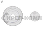 Термошайба для сотового поликарбоната D30 прозрачная (1000шт) – фото