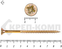 Саморез желтый цинк POZY 6х 90 (1000шт)