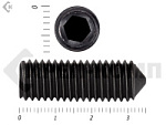 Винт установочный с внутр.шестигранником черный DIN 914 8х35 пр.10,9 МОСКРЕП (100 шт.) – фото
