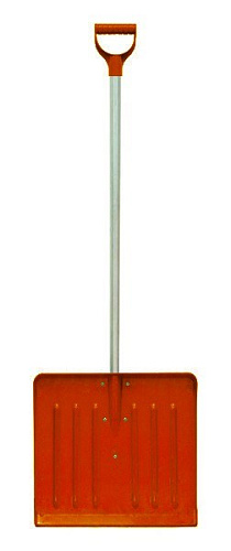 Лопата снегоуборочная 420х550мм поликарбонатная, алюминиевый черенок с V-обр.ручкой AMSTERDAM