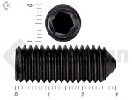 Винт установочный с внутр.шестигранником черный DIN 914 10х30 пр.12,9 МОСКРЕП (5 шт.) – фото