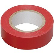 Лента клейкая изоляционная, ПВХ, красная, клей - синтетический каучук, 15ммх15м,13мкм,(шт.)