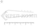 Дюбель хомут для крепления кабеля, цвет-белый, круглый 11х18 (100шт) – фото