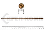 Саморезы по дереву желтые, цилиндр полная резьба ПРОФИ HIMTEX 8.0х400 мм (50 шт) – фото