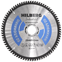 Диск 210*30*80Т, пильный Hilberg Industrial Алюминий (1 шт)
