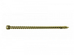 Саморезы по дереву желтые, цилиндр полная резьба ПРОФИ HIMTEX 8.0х200 мм (50 шт) – фото