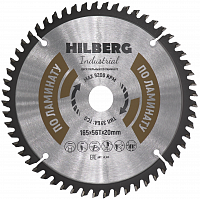 Диск пильный 165*20*56Т Hilberg Industrial Ламинат (1 шт)