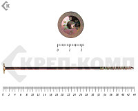 Саморезы с прессшайбой Torx, по дереву, желтый цинк   8.0х440 мм (50 шт)