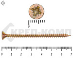 Саморез желтый цинк POZY 4х70 (3000шт) – фото